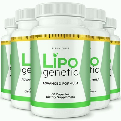 Lipo Genetic Capsules   Daily Metabolism, Weight Loss & Energy Support - 5 Pack
