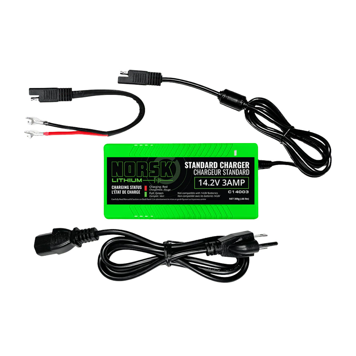 NORSK FISHING 12.8V-15AH-LIFEPO4 BATTERY WITH CHARGER
