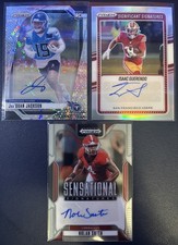 Football Card Lot Autos Prizm Rookie Silver Disco No Huddle 