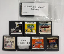 Lot of 8 Nintendo DS Games Final Fantasy Naruto Rough Shape Tested & Works!