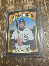 2021 Topps Heritage Isaac Paredes Black Border /50 SSP Rookie Card Baseball. rookie card picture