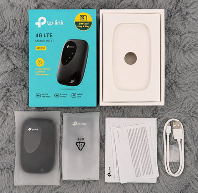 TP-LINK M7010 4G LTE WLAN-Hotspot-Modem Unlocked 150 Mbps Schwarz