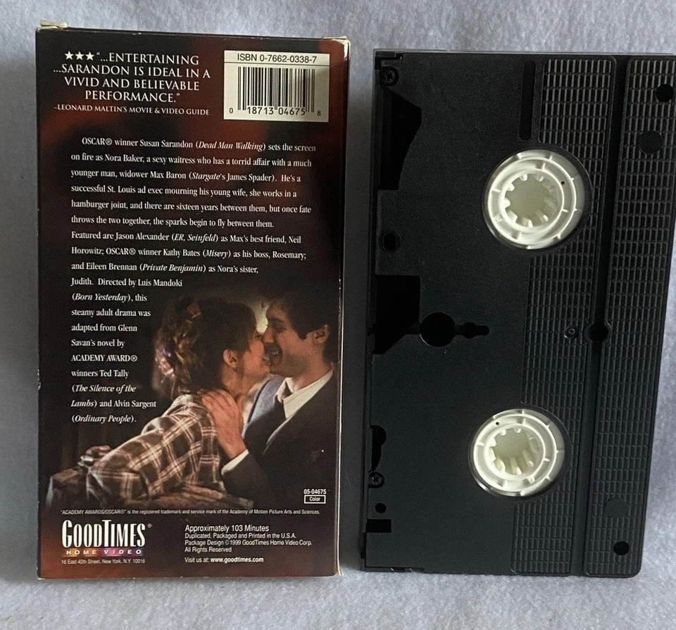 White Palace VHS Pre Owned 1990 Susan Sarandon James Spader Steamy Adult Drama Foto 2 de 4
