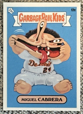 2022 Topps MLB x GPK Garbage Pail Kids: Series 1 Real Name Miguel Cabrera 12c