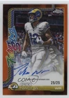 2025 Topps Chrome Future Stars Orange Refractor /25 Puka Nacua #FSA-PN Auto