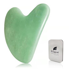 Jade Gua Sha Facial Massager   Natural Stone Face Sculpting Tool