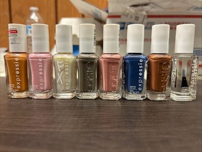 Lot of 8 essie expressie quick-dry nail Color Polish 0.33 Fl Oz 8 Assorted Color