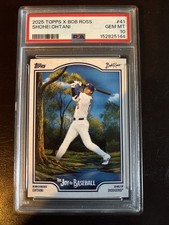 2025 Topps x Bob Ross the Joy of Baseball Shohei Ohtani PSA Gem Mint 10