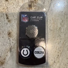 New Indianapolis Colts Golf Ball Marker Set with 2 Golf Ball Markers