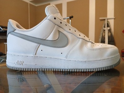 Size 11.5 - Nike Men's Air Force 1 '07 White Light Smoke Grey Men's Sneakers AF1