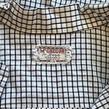 Vintage 1950s Geo Grid McGregor Oxford Shirt