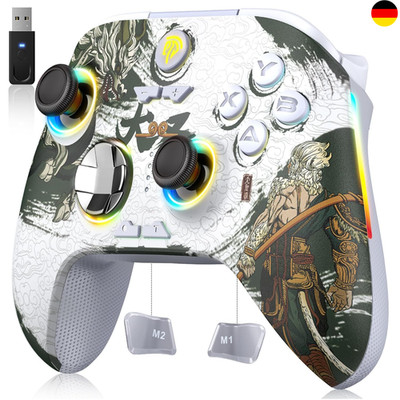 Wireless PC Controller EasySMX X15 RGB Licht Bluetooth Hall Joystick Trigger
