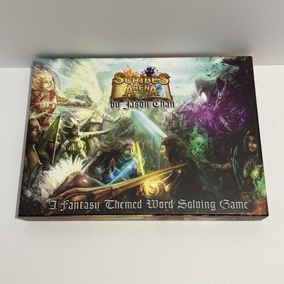 Scribe's Arena Fantasy Word Board Game Jason Chan - Complete