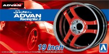 Aoshima 1/24 Model Car Tuned Parts(69)Super Advan Racing Ver.2 19"Wheel&Tire Set