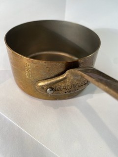 Mauviel 3.5" 1830 Copper Stainless Brass Sauce Pot France Cookware