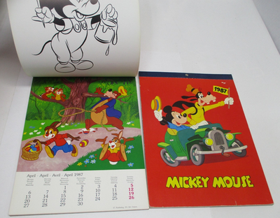 1987 German Disney (1) Calendar MICKEY MOUSE Brer Rabbit UNCLE