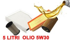 KIT 4 FILTRI TAGLIANDO OLIO 5W30 VOLKSWAGEN PASSAT 1.6 TDI 90 105 CV DAL 2009
