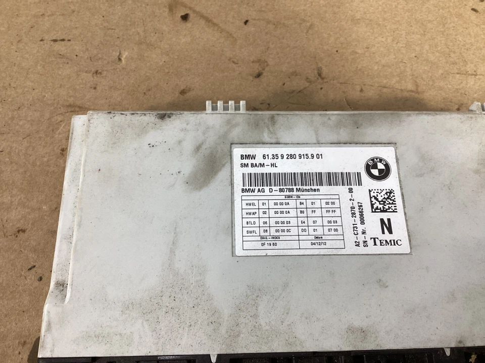 2012-2016 BMW 528i XDRIVE FRONT SEAT CONTROL MODULE 9280915 OEM . - Image 4 of 4