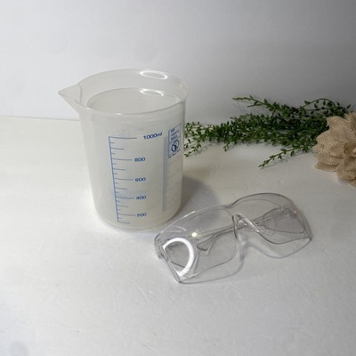 Learning Resources 0306 Graduated Nesting Plastic Beakers And Safety Glasses
