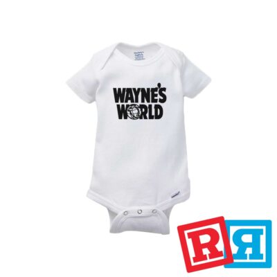 Waynes World Gerber Baby Onesie  Cotton Unisex White Short Sleeve Bodysuit