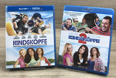 2x Blu-Ray   Kindsköpfe 1+2   Adam Sandler, Kevin James #B7