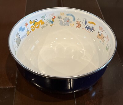 Disney Parks Critter Chaos Collection Metal Enamel Serving Bowl - Pluto, Meeko