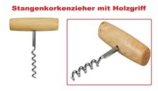 Kellnerkorkenzieher Korkenzieher Flaschenöffner Stangenkorkenzieher mit Holzgrif