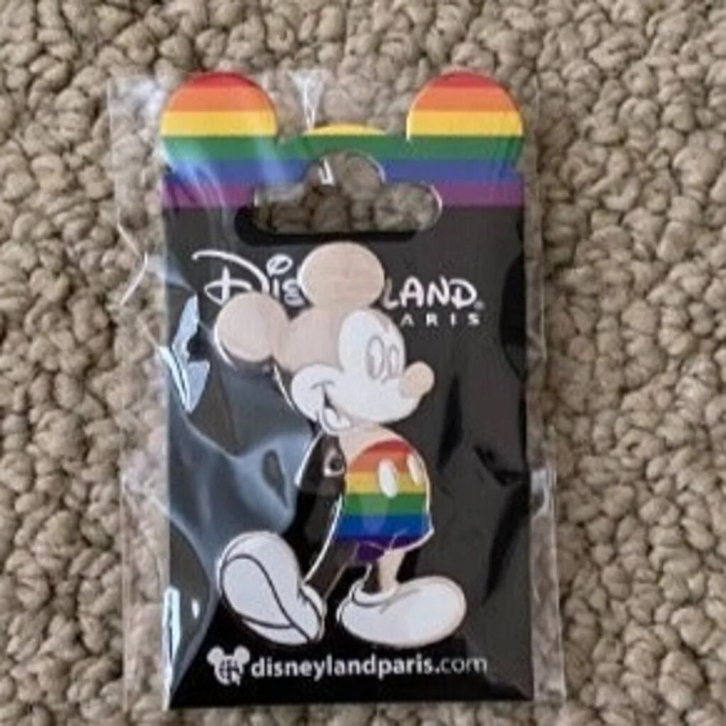 Mickey Mouse Rainbow Pride Pin