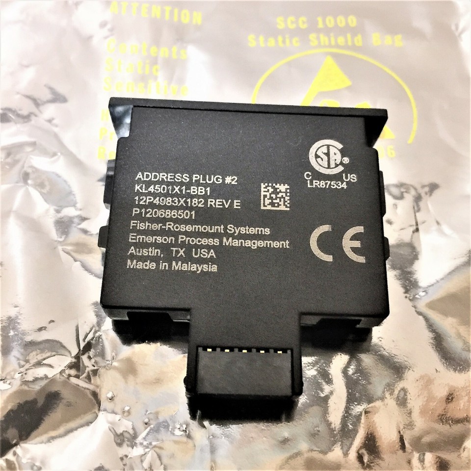 FISHER ROSEMOUNT KL4501X1-BB1 / 12P4983X182 REV E CHARM ADDRESS PLUG #2 ...