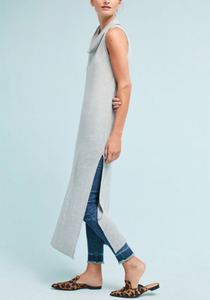 cowl neck tunic dress