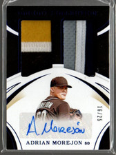 2020 Immaculate Collection Dugout Collection Dual Me#20 Adrian Morejon Auto /25