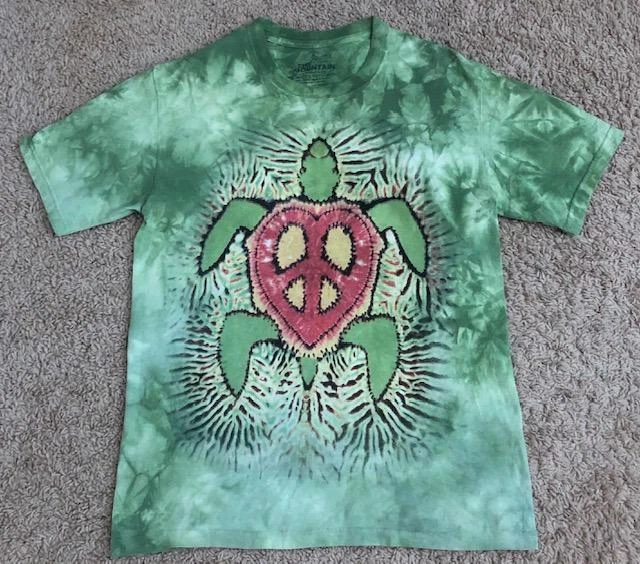 Tie Dye Peace Sign Heart 