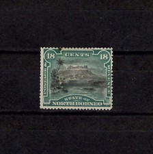 NORTH BORNEO QV SG78, 18c black & deep green, M MINT. Cat &pound;28.