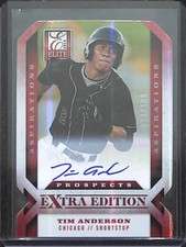 2013 Panini Elite Extra Edition Aspirations Diecut Autograph #112 Tim Anderson