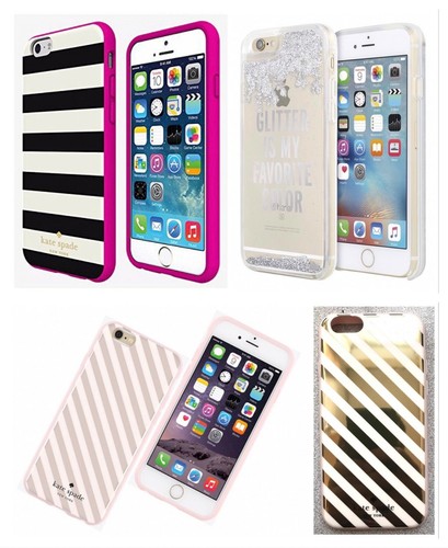 OEM Kate Spade New York Flexible Hardshell / Liquid Glitter Case iPhone 6 6S %
