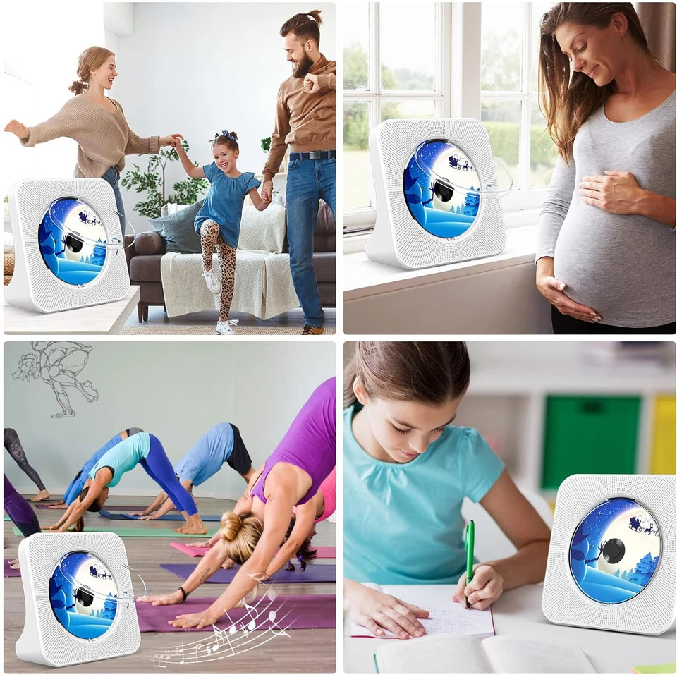 Kassettenspieler Bluetooth 5.0 CD Player mit Lautsprecher CD Recorder UKW-Radio - Bild 2 von 4