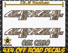 4x4 Truck Bed Decal Set Oak Camoflage Chevrolet Silverado Colorado Gmc Sierra
