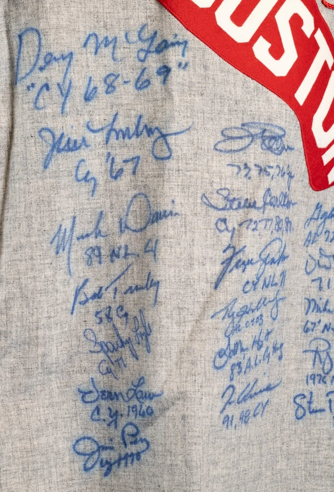 Beautiful Cy Young Winners Multi-Signed Jersey 20 Sigs Roy Halladay JSA COA - Image 4 of 4