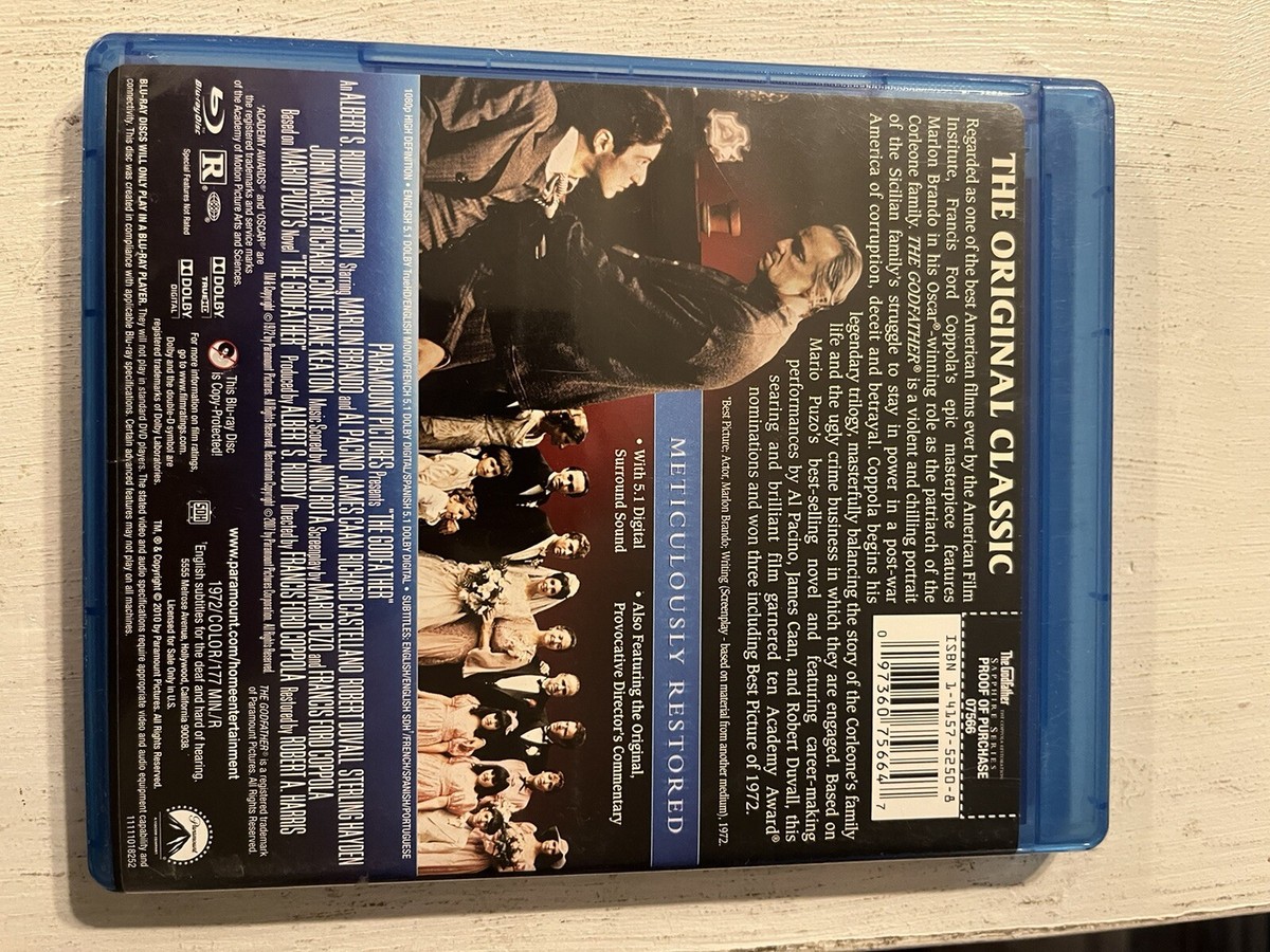 The Godfather (Blu-ray Disc, Coppola Restoration) Sapphire