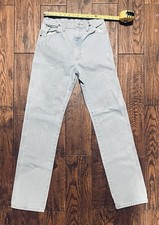 Wrangler Women  s Slim Fit Straight Light Wash Jeans Cowgirl Size 11X34 1014MWZGH