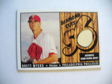 MLB - Topps 2003 (Diamond Cuts 56) Jersey Relic Card - Brett Myers - EX/NRMT