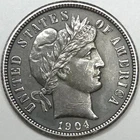 1904-P Barber Dime - Dark Details XF/AU Slider (Lot#1)
