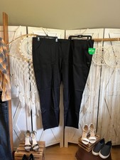 9325 New Women's Urbane Uflex Scrub Pants Black 4XL