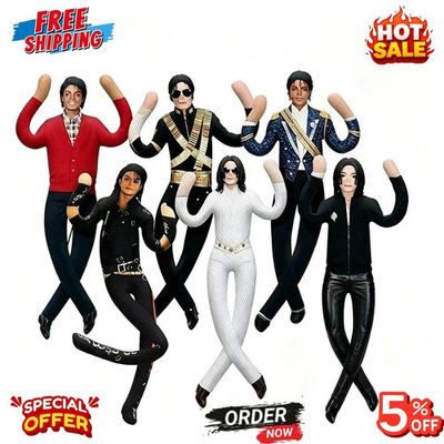 #ad Michael Jackson Plush Doll Cosplay Stuffed Figure Collectible Room Decor Gift $9.85