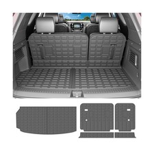 Cargo Mat Fit For Chevy Traverse 2024-2026, TPE Trunk Liner w/ Backrest