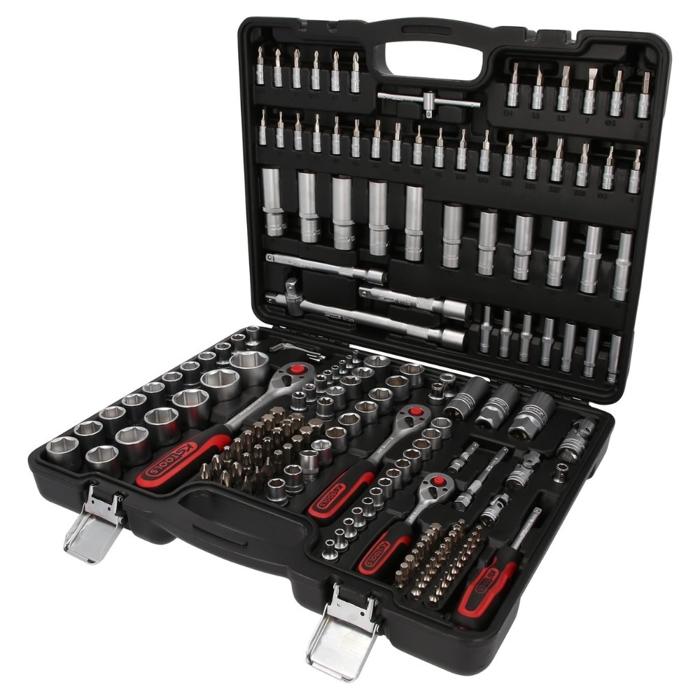 Coffret de douille 1/4 3/8 1/2 KS Tools 179 pièces en acier Chrome-Vanadium haute résistance