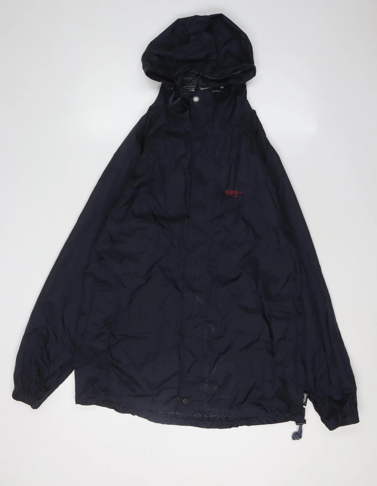 Regatta Men's Black Hooded Rain Jacket S Lightweight