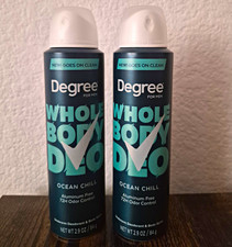 2pk Degree Whole Body Deo Deodorant Spray Aluminum-Free 72H Ocean Chill 2.9 oz