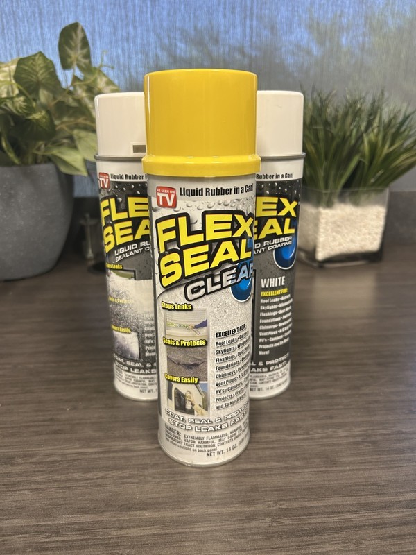 Flex Seal Liquid Rubber - 2 White, 1 Clear