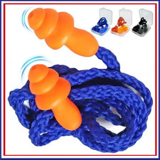 Corded Ear Plugs Soft Silicone Reusable Earplugs Noise Cancelling Safe Hearing